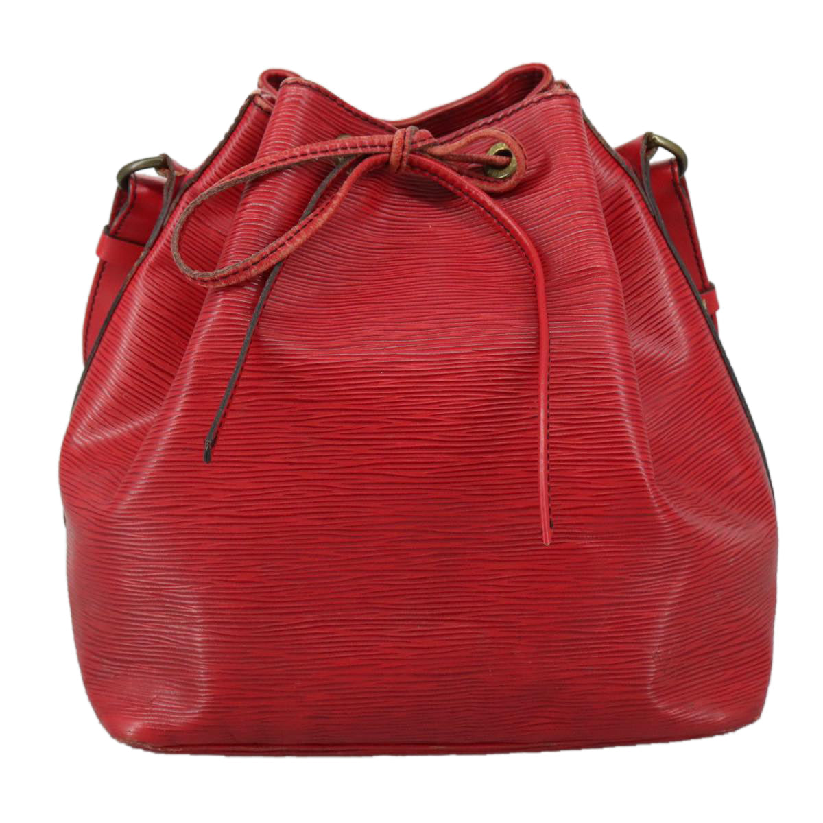 LOUIS VUITTON Epi Petit Noe Shoulder Bag Red M44107 LV 109921