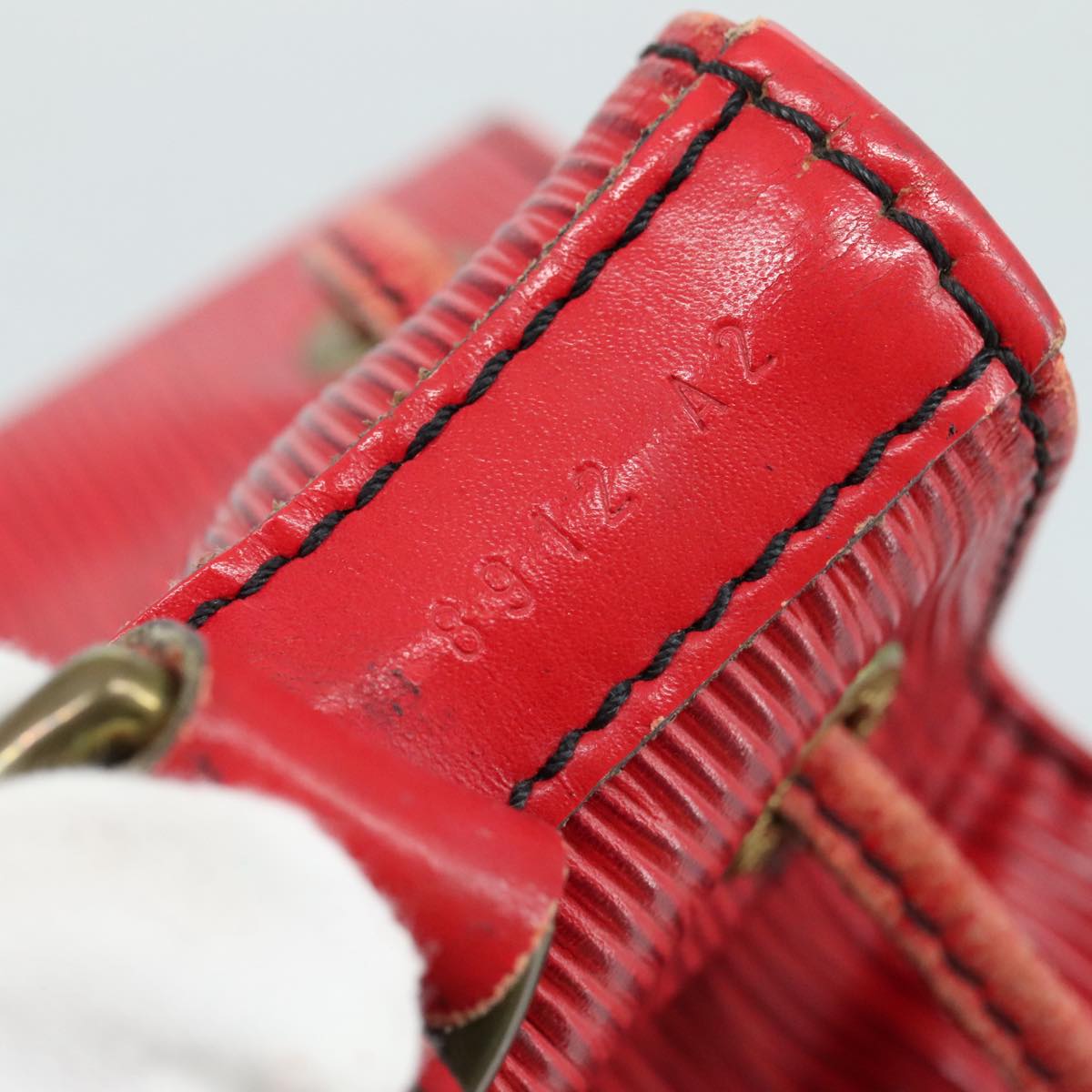LOUIS VUITTON Epi Petit Noe Shoulder Bag Red M44107 LV 109921
