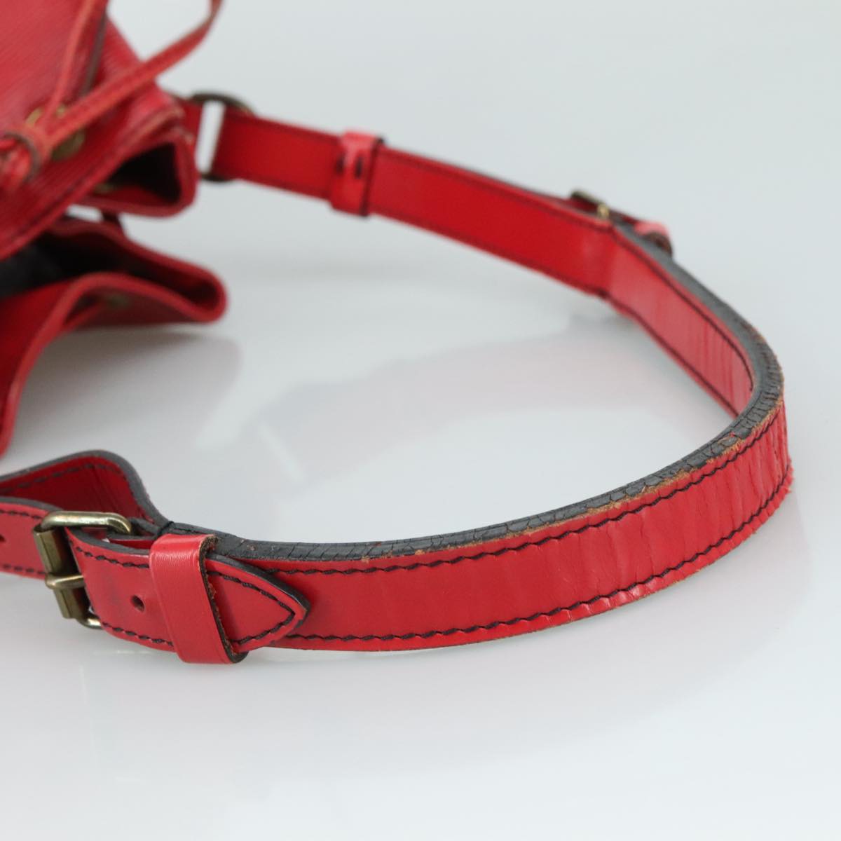 LOUIS VUITTON Epi Petit Noe Shoulder Bag Red M44107 LV 109921