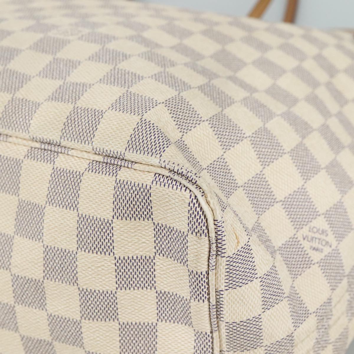 LOUIS VUITTON Damier Azur Neverfull GM Tote Bag N41360 LV 109923