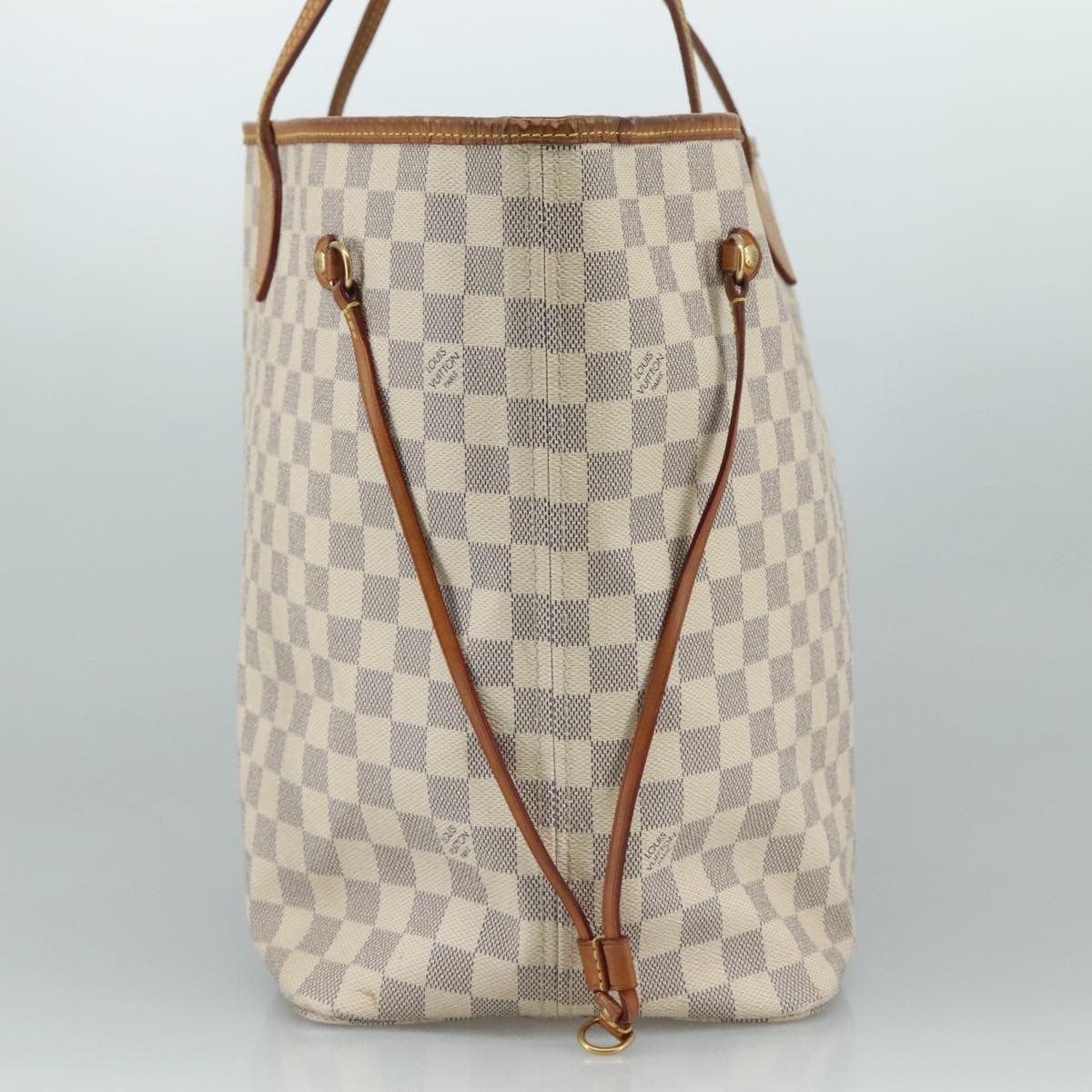 LOUIS VUITTON Damier Azur Neverfull GM Tote Bag N41360 LV 109923
