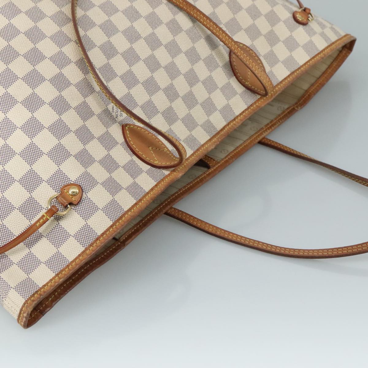 LOUIS VUITTON Damier Azur Neverfull GM Tote Bag N41360 LV 109923