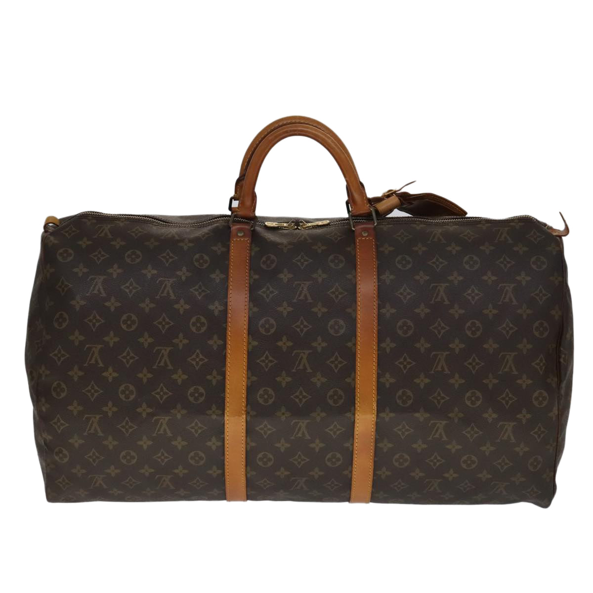 LOUIS VUITTON Monogram Keepall 60 Boston Bag M41422 LV 109935