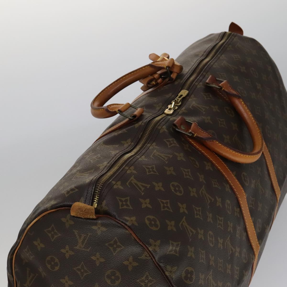 LOUIS VUITTON Monogram Keepall 60 Boston Bag M41422 LV 109935