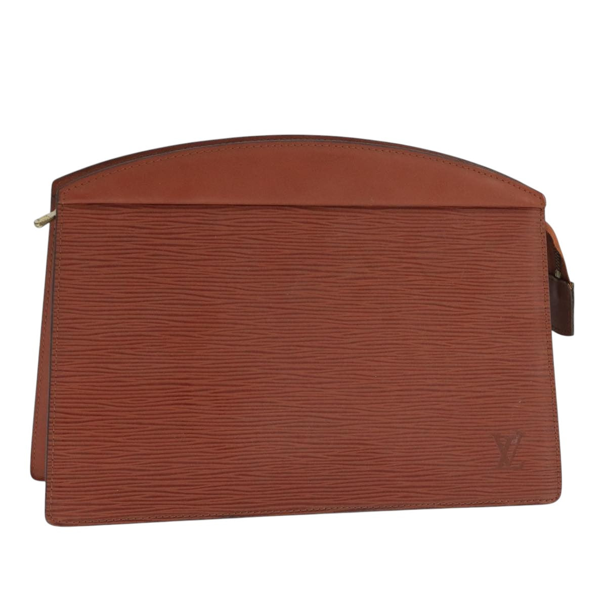 LOUIS VUITTON Epi Trousse Crete Pouch Brown M48403 LV 109936