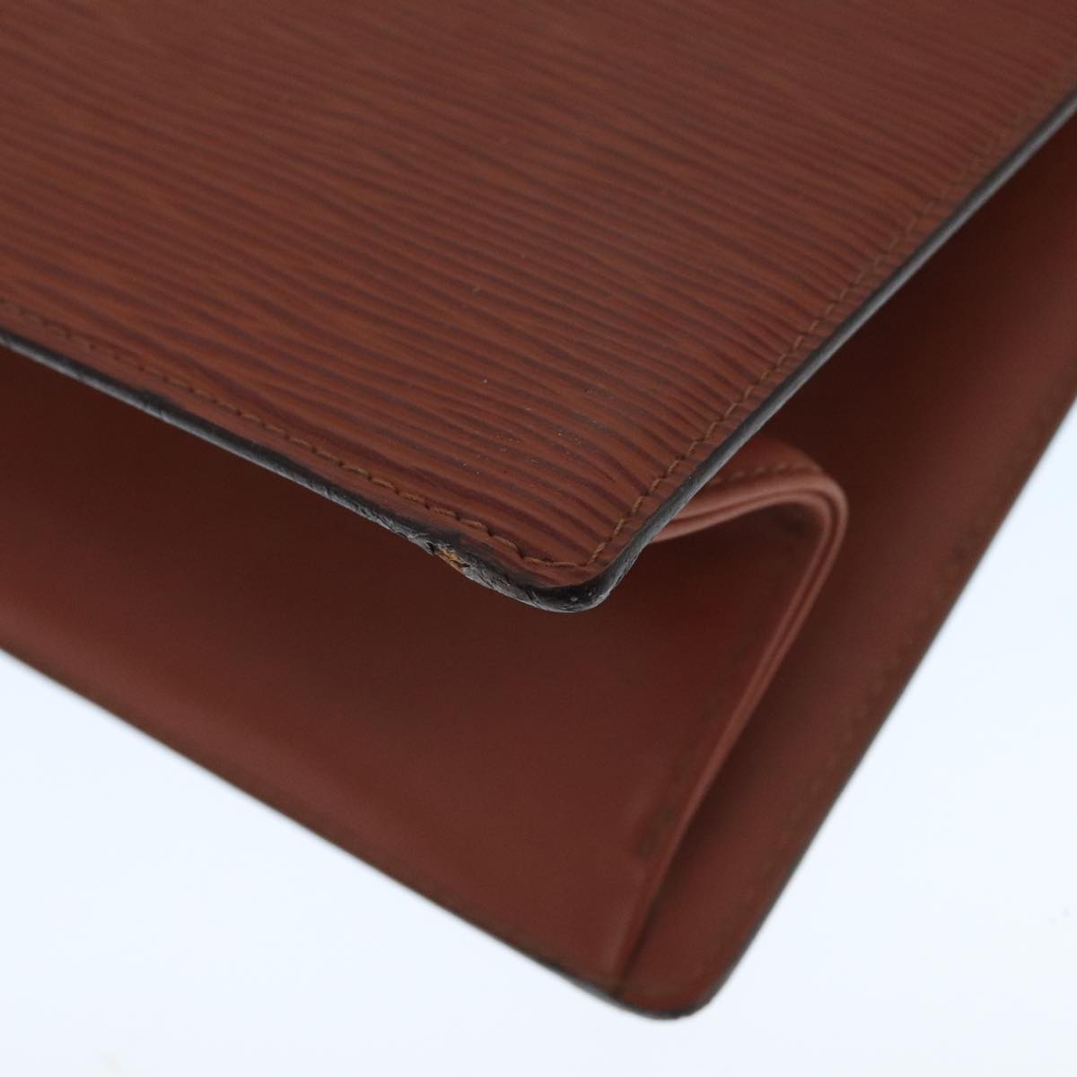 LOUIS VUITTON Epi Trousse Crete Pouch Brown M48403 LV 109936