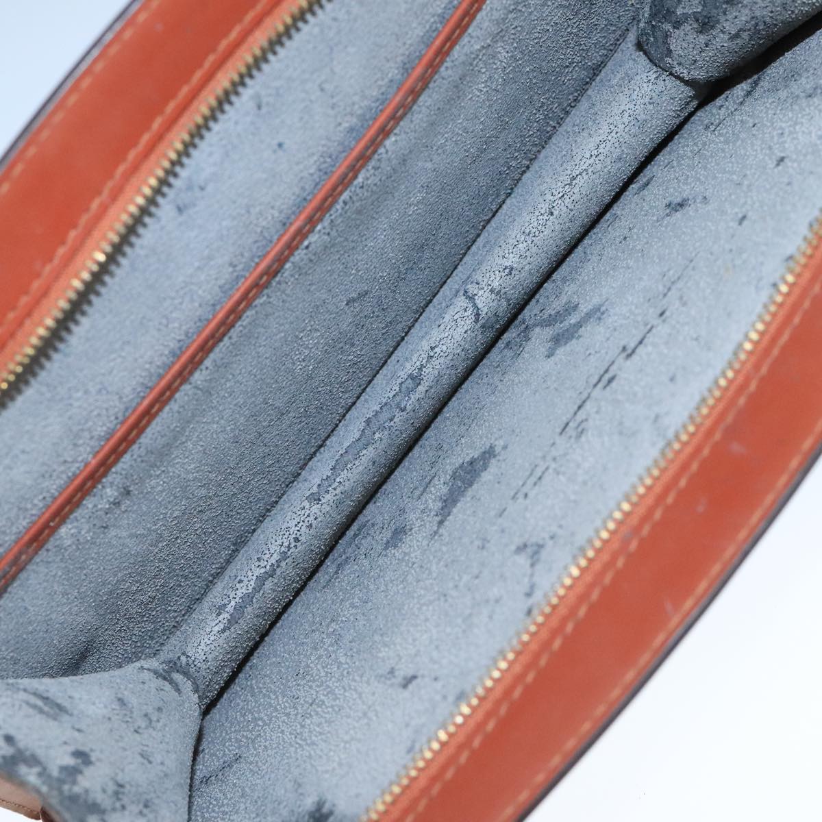 LOUIS VUITTON Epi Trousse Crete Pouch Brown M48403 LV 109936