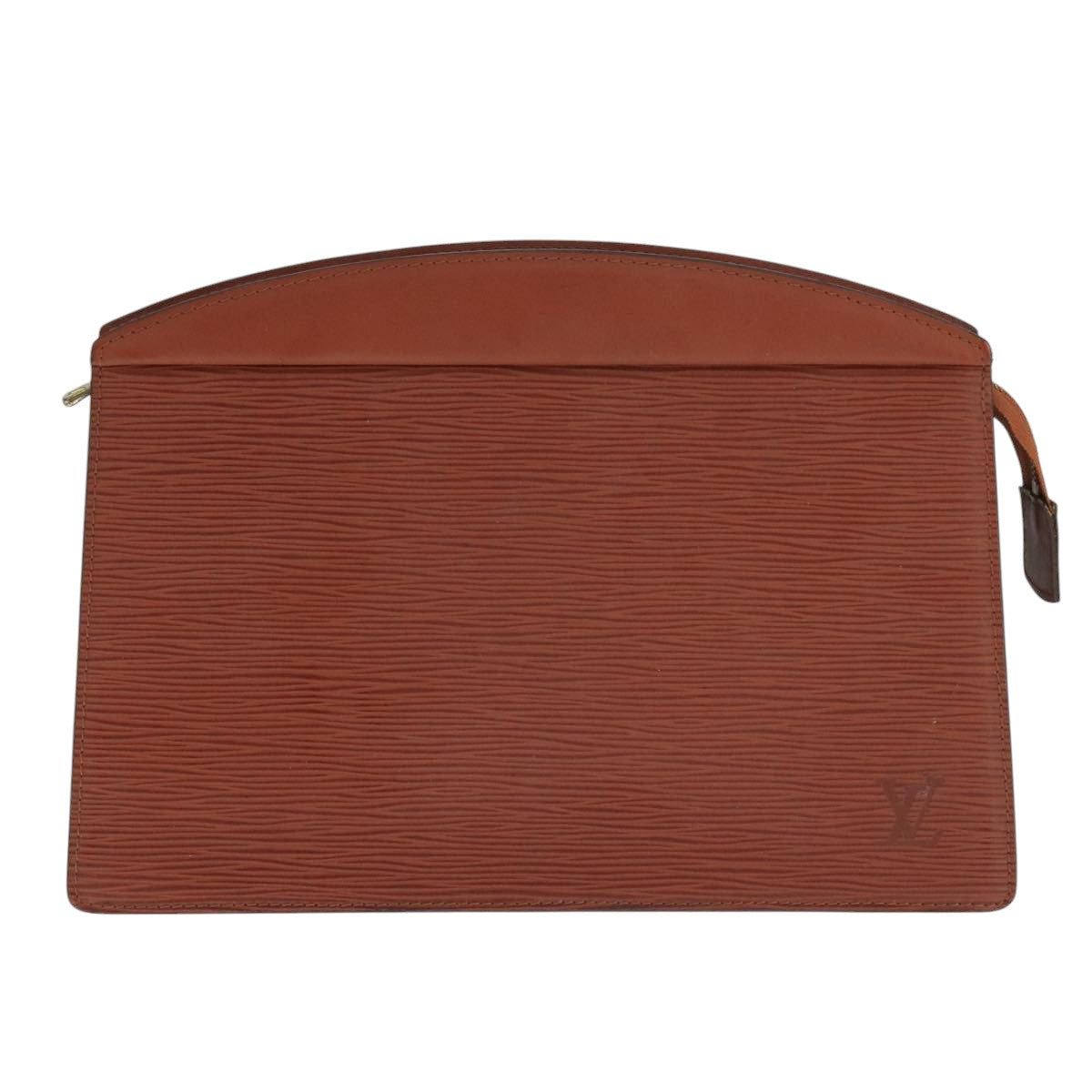 LOUIS VUITTON Epi Trousse Crete Pouch Brown M48403 LV 109936