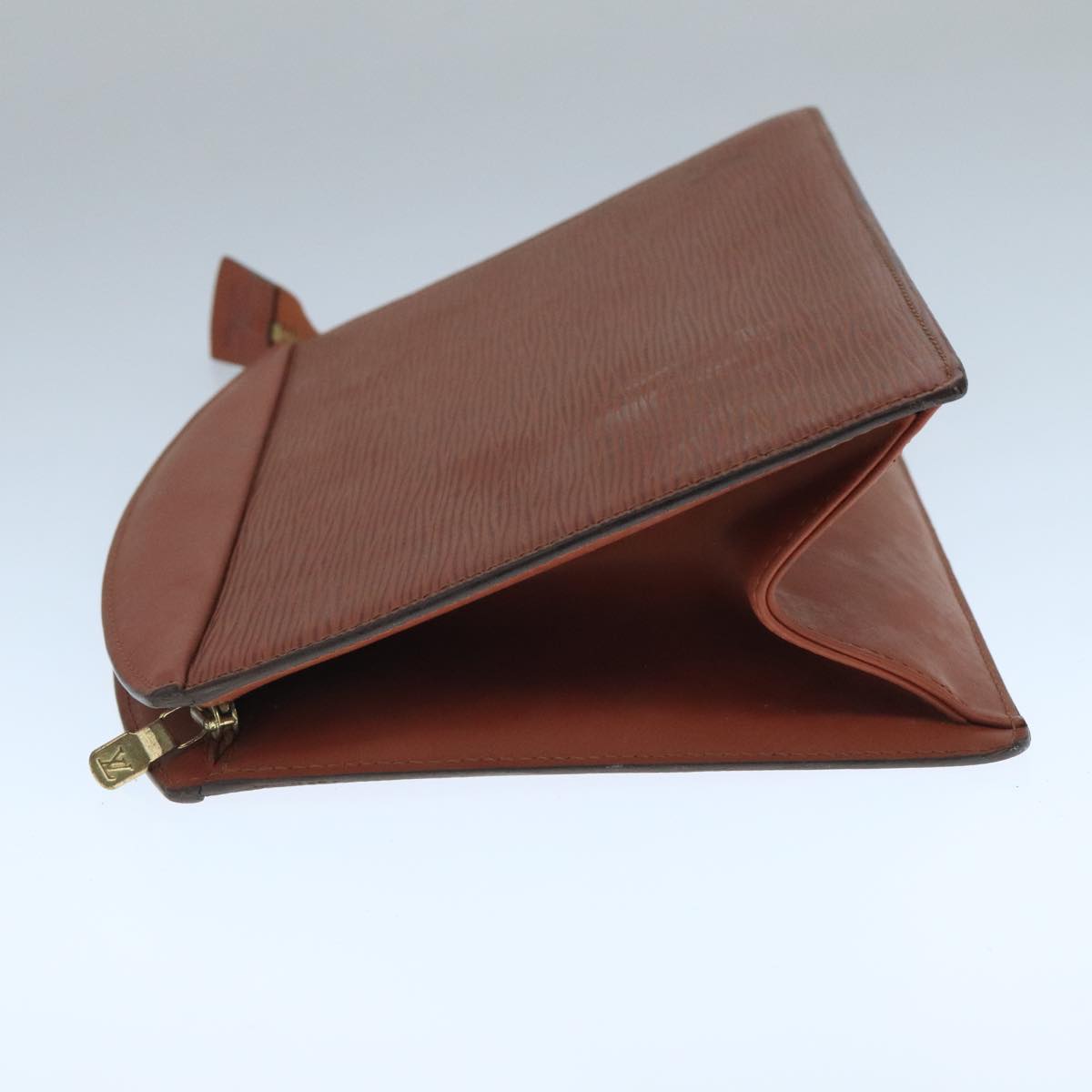 LOUIS VUITTON Epi Trousse Crete Pouch Brown M48403 LV 109936