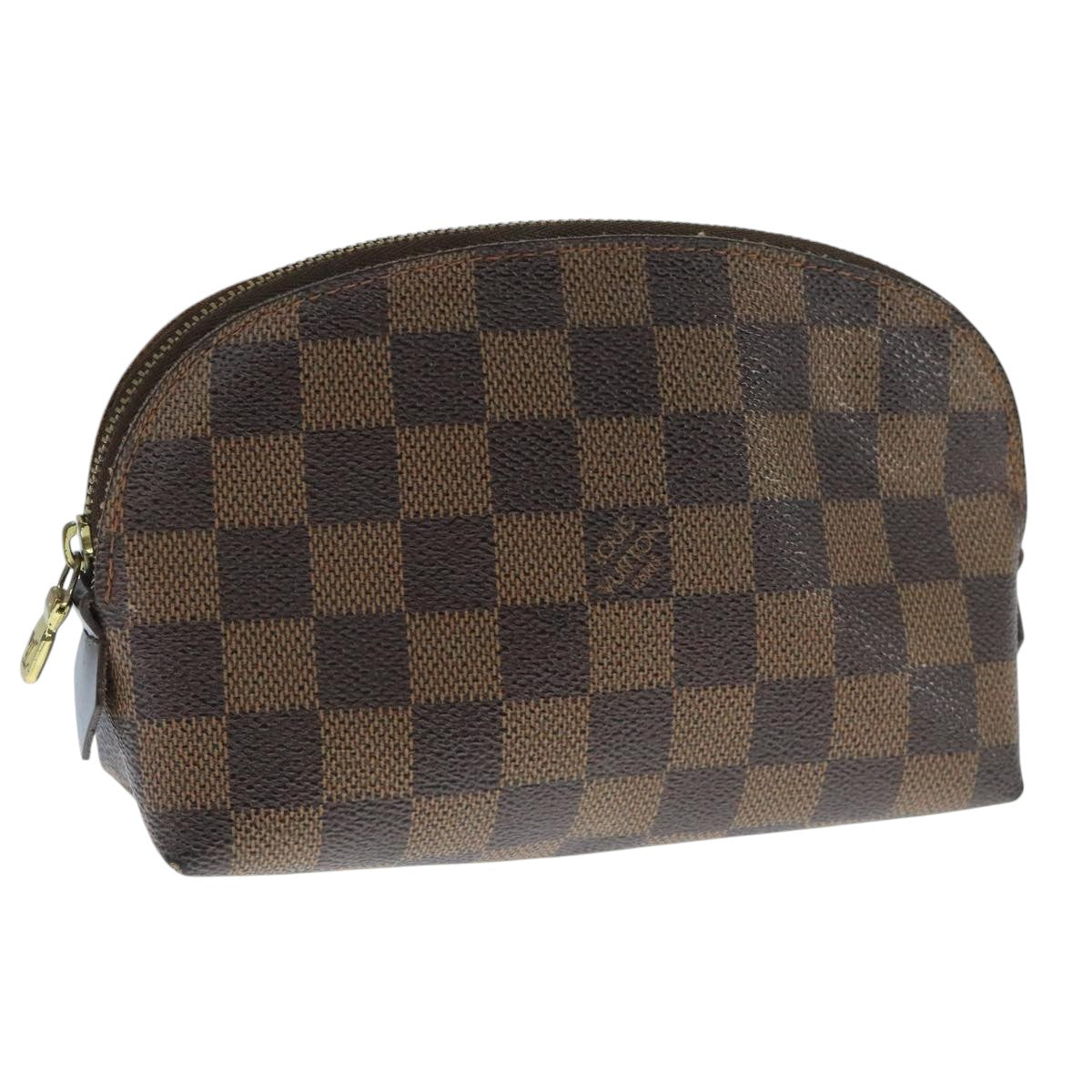LOUIS VUITTON Damier Ebene Pochette Cosmetic PM Pouch N47516 LV 109942