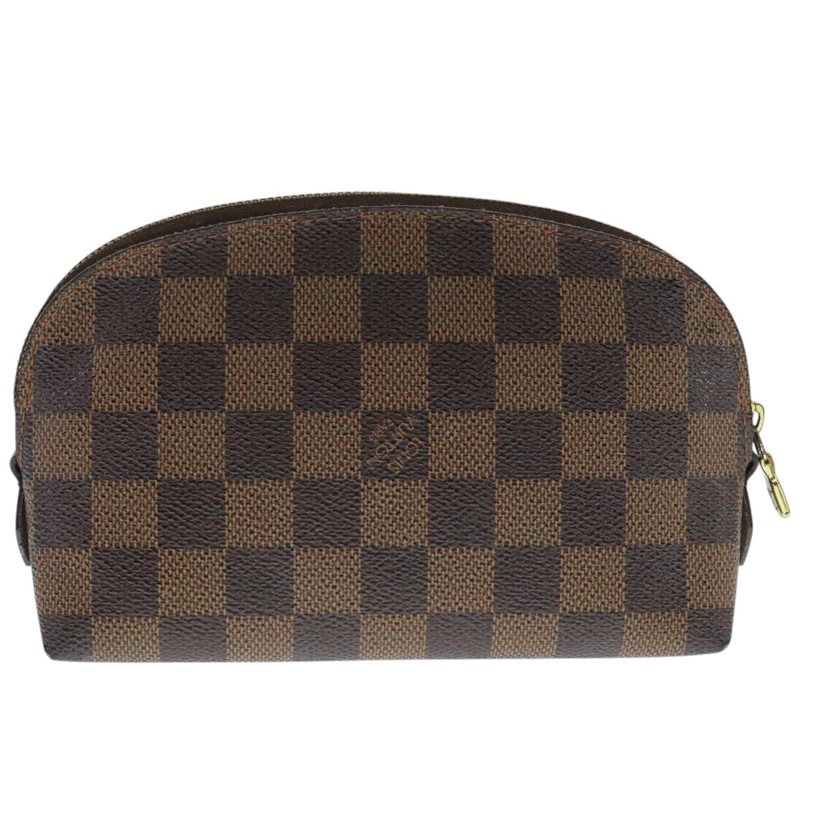 LOUIS VUITTON Damier Ebene Pochette Cosmetic PM Pouch N47516 LV 109942
