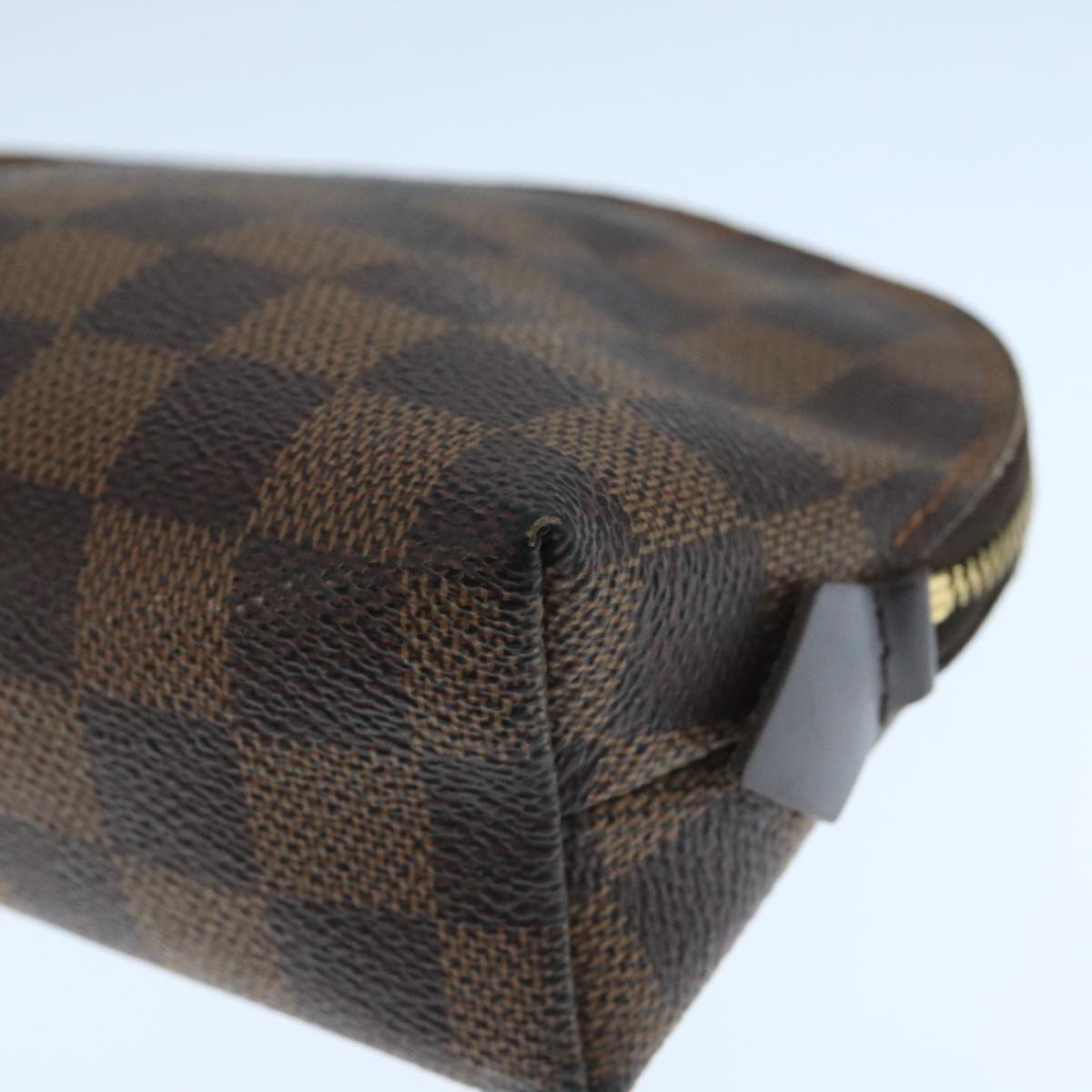 LOUIS VUITTON Damier Ebene Pochette Cosmetic PM Pouch N47516 LV 109942