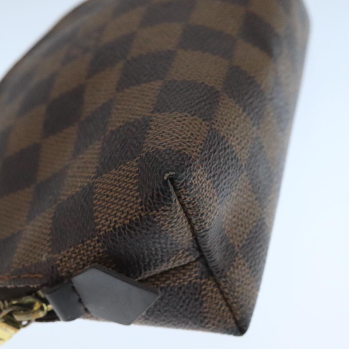 LOUIS VUITTON Damier Ebene Pochette Cosmetic PM Pouch N47516 LV 109942