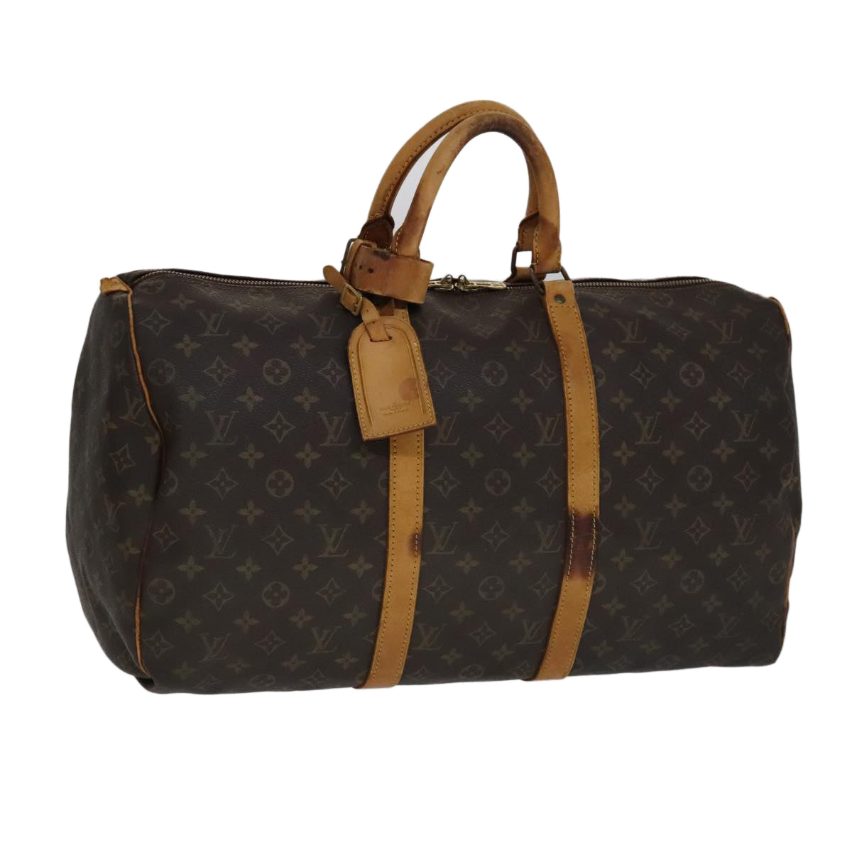 LOUIS VUITTON Monogram Keepall 50 Boston Bag M41426 LV 109949