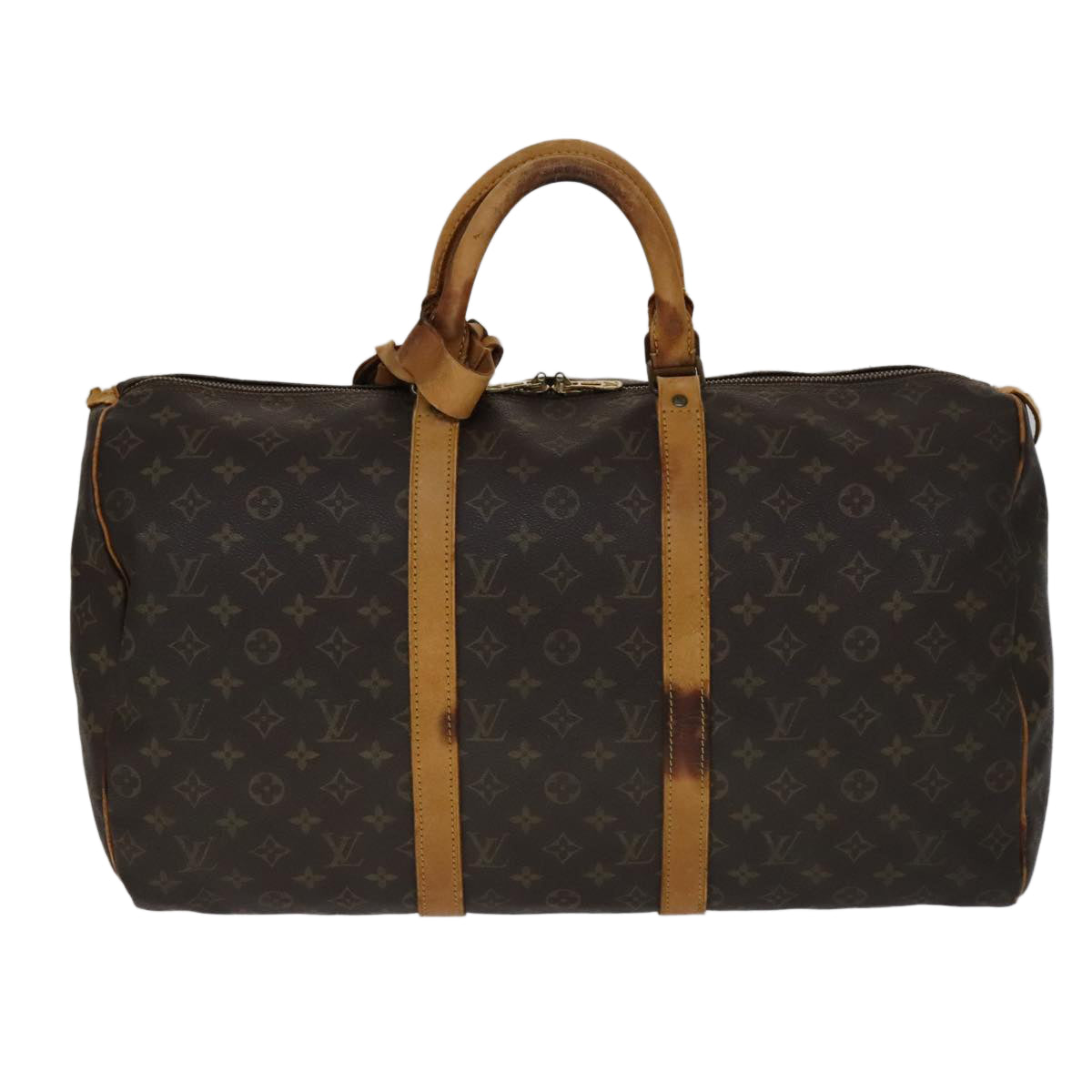 LOUIS VUITTON Monogram Keepall 50 Boston Bag M41426 LV 109949
