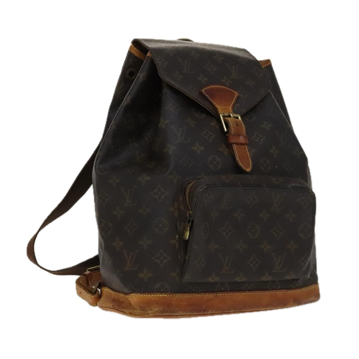 LOUIS VUITTON Monogram Montsouris GM Backpack M51135 LV 109985