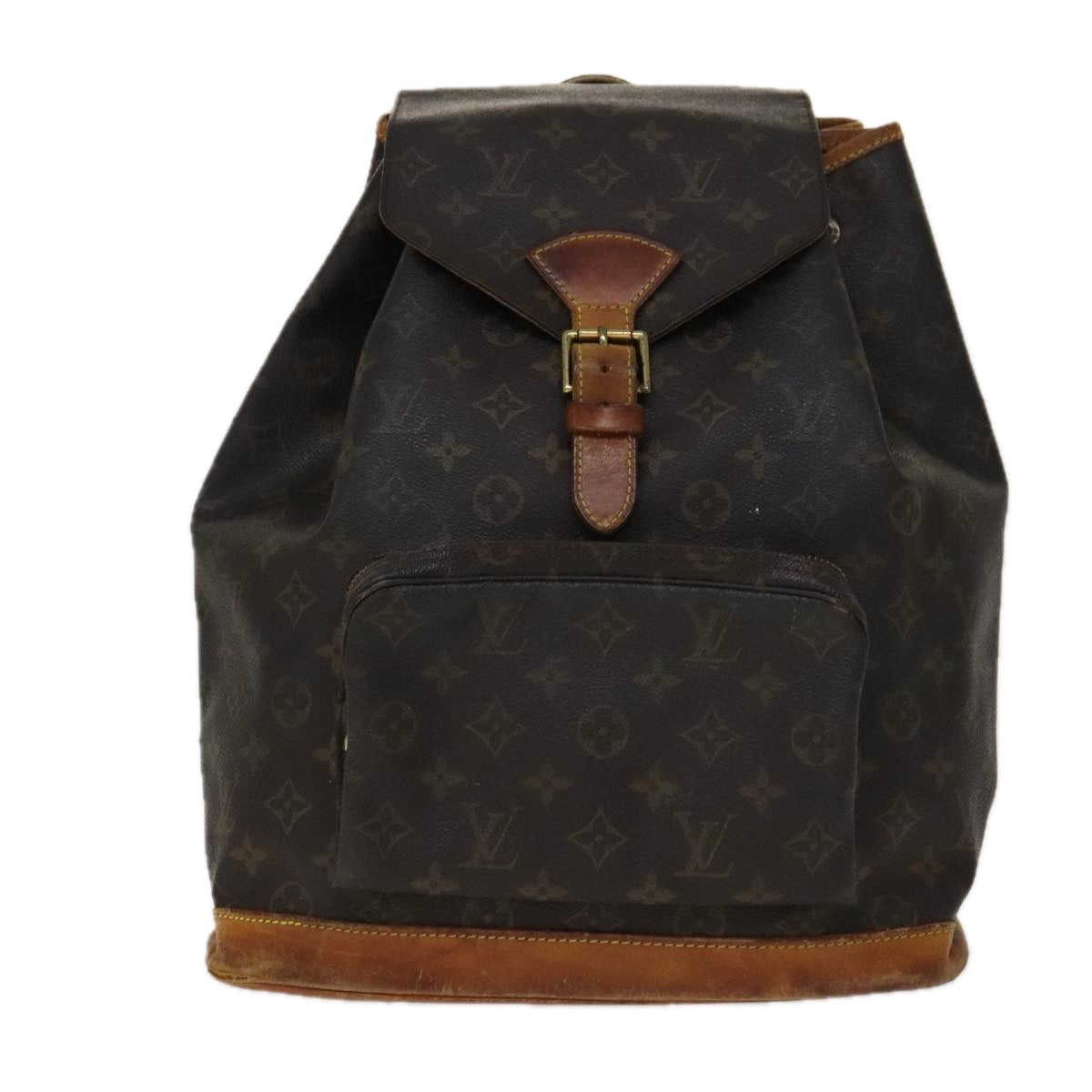 LOUIS VUITTON Monogram Montsouris GM Backpack M51135 LV 109985