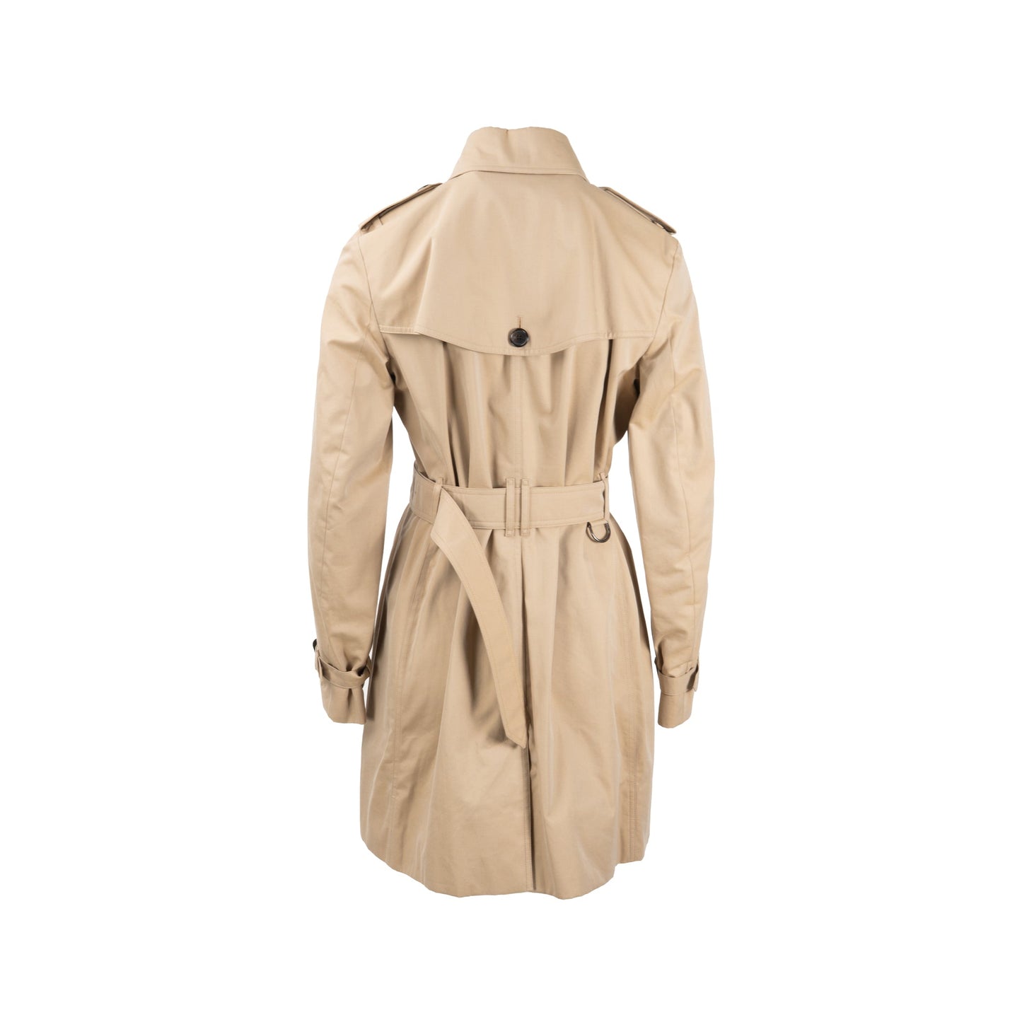 Burberry Size UK10 Trench Coat Cotton Brown