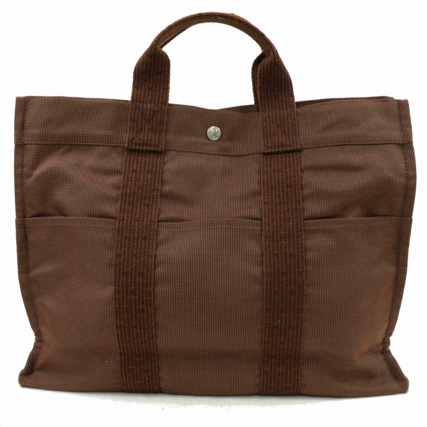 Brand Inspired Luxury Hermes Tote Bag Other Brown Canvas (SHC1-14745)