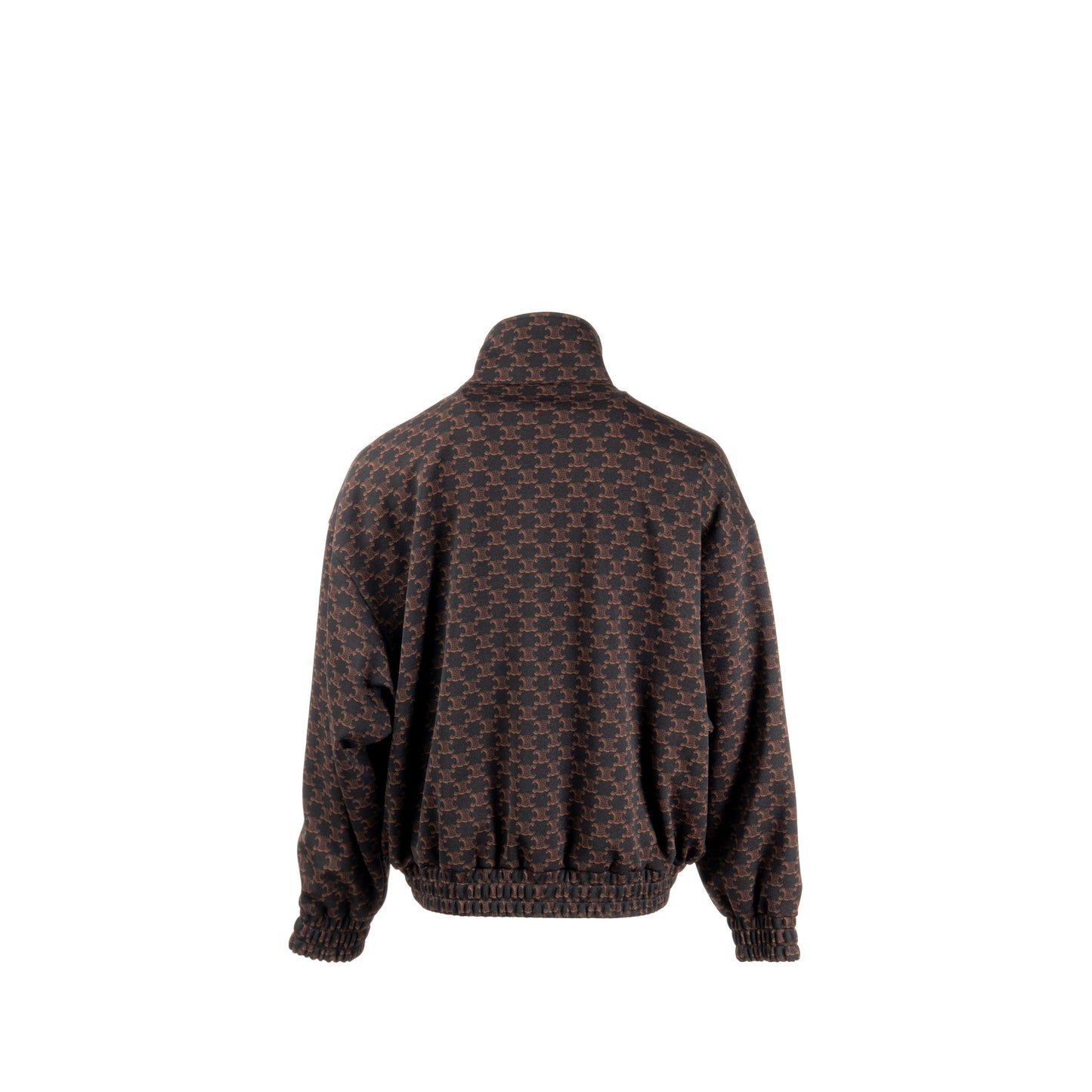 Celine Size M Triomphe Bomber Jacket Polyester Black / Brown