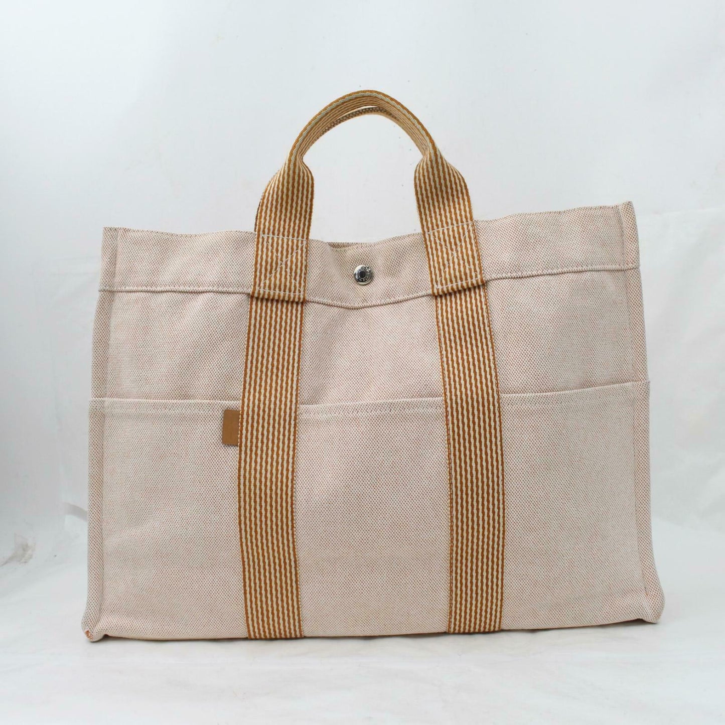 Luxury Hermes Tote Bag New Fourre Tout Tote Beige Canvas (SHC1-16191)