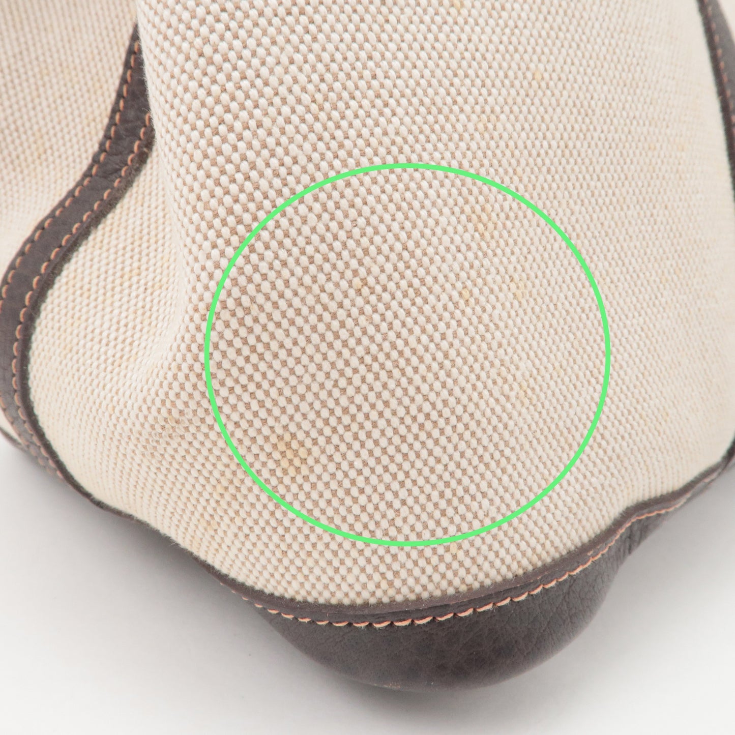 Luxury Hermes Garden Party Toile Ash Leather PM 髫ｨ繝ｻ・ｽ・｡ I  Stamped Beige