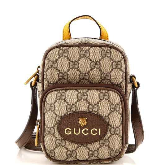 Luxury Gucci Trending 2025 Neo Vintage Top Handle Crossbody Bag GG Coated Canvas Mini