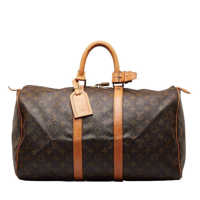Louis Vuitton Monogram Quintuple 45 Boston Bag Travel Bag M41428 Brown PVC Leather  Louis Vuitton