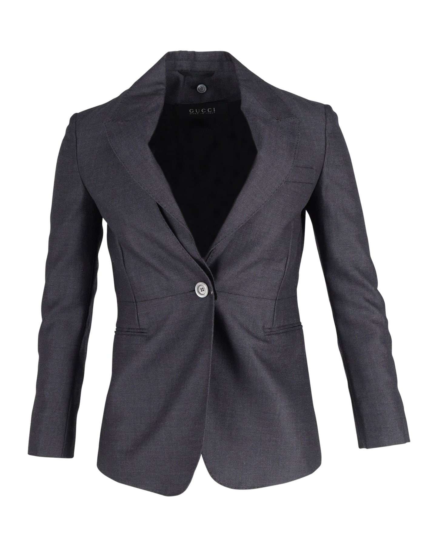 Luxury Gucci Trending 2025 Single-Breasted Blazer in Grey Wool