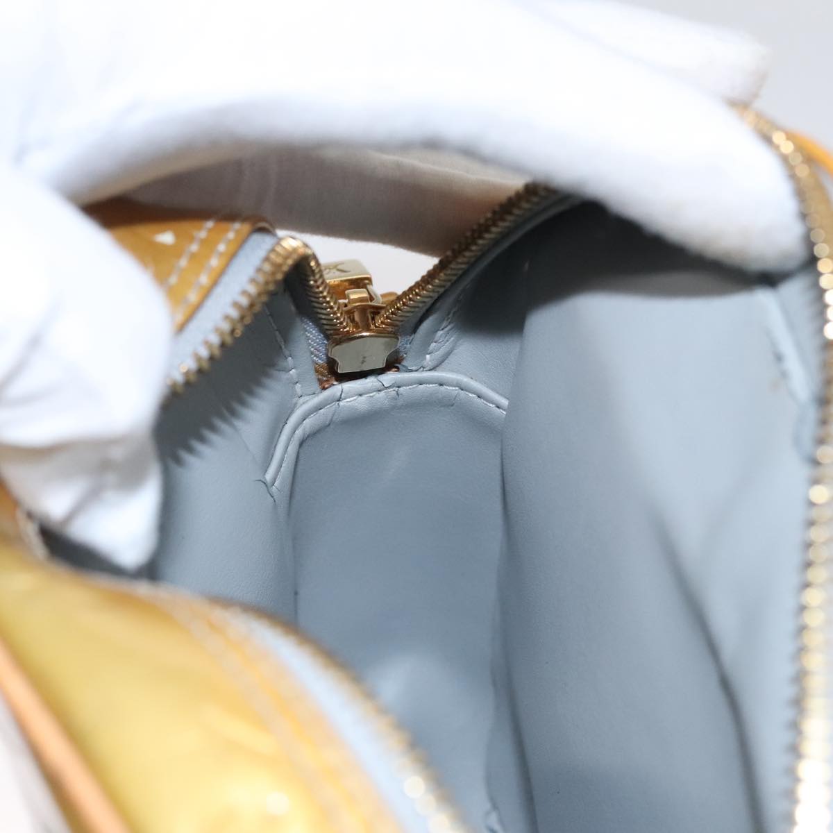 LOUIS VUITTON Monogram Vernis Wooster Shoulder Bag Gris M91036 LV 110001