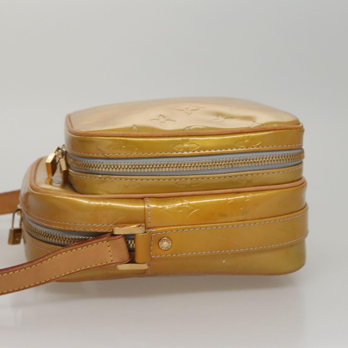 LOUIS VUITTON Monogram Vernis Wooster Shoulder Bag Gris M91036 LV 110001