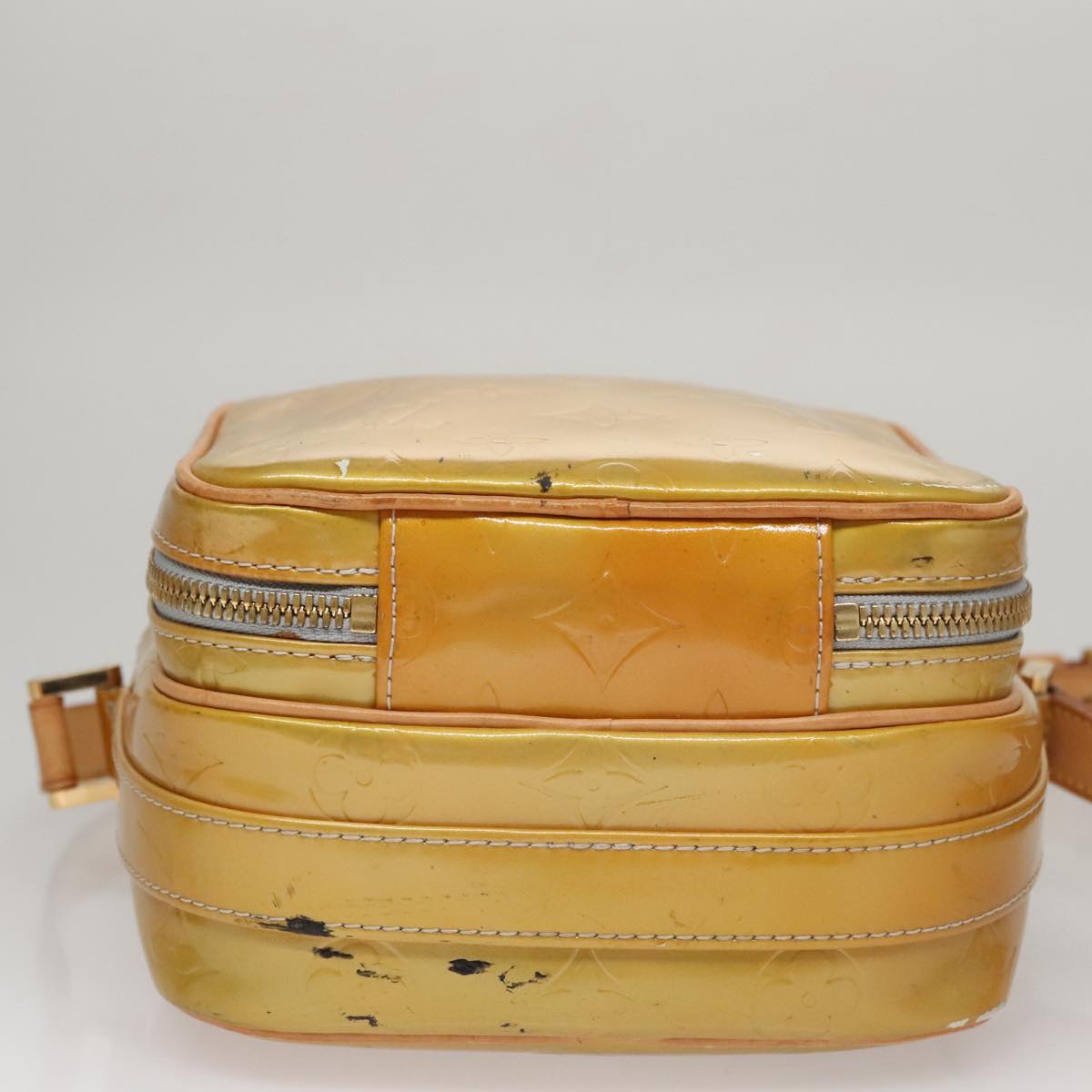 LOUIS VUITTON Monogram Vernis Wooster Shoulder Bag Gris M91036 LV 110001