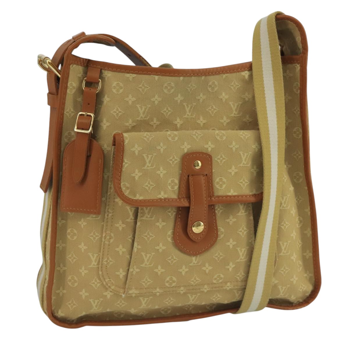 LOUIS VUITTON Monogram Mini Buzas Marie Kate Bag Beige M92323 LV 110003
