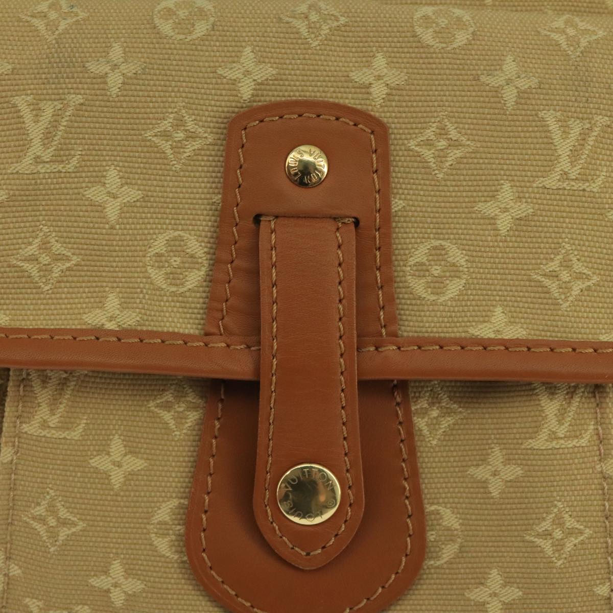 LOUIS VUITTON Monogram Mini Buzas Marie Kate Bag Beige M92323 LV 110003