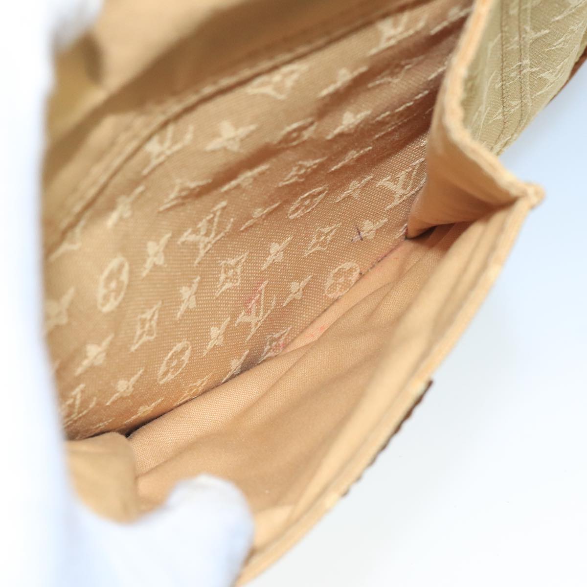 LOUIS VUITTON Monogram Mini Buzas Marie Kate Bag Beige M92323 LV 110003