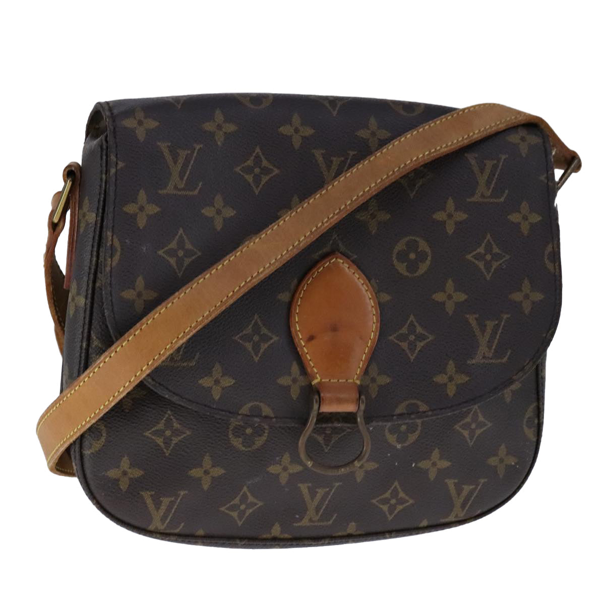 LOUIS VUITTON Monogram Saint Cloud GM Shoulder Bag M51242 LV 110005