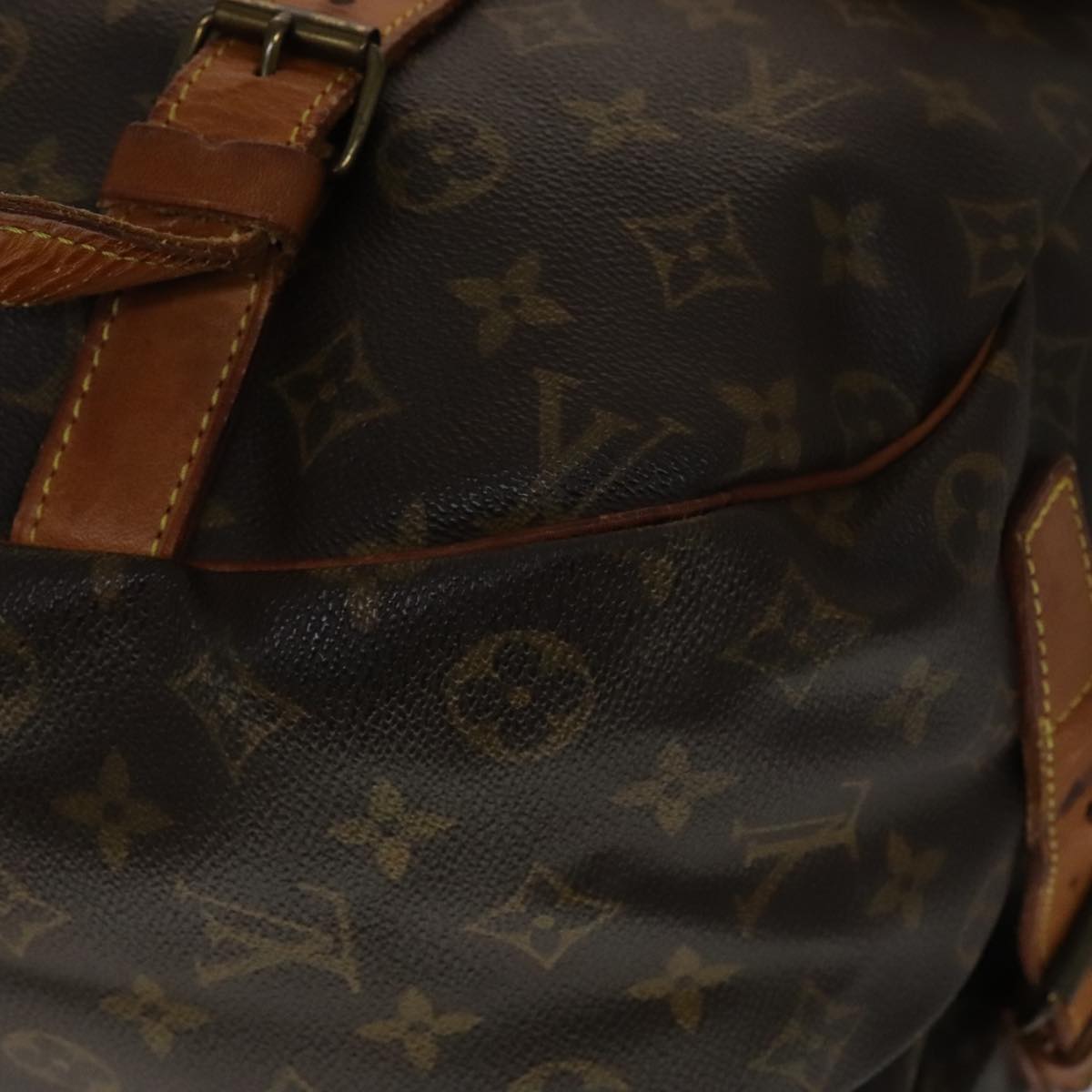 LOUIS VUITTON Monogram Saumur 43 Shoulder Bag M42252 LV 110027