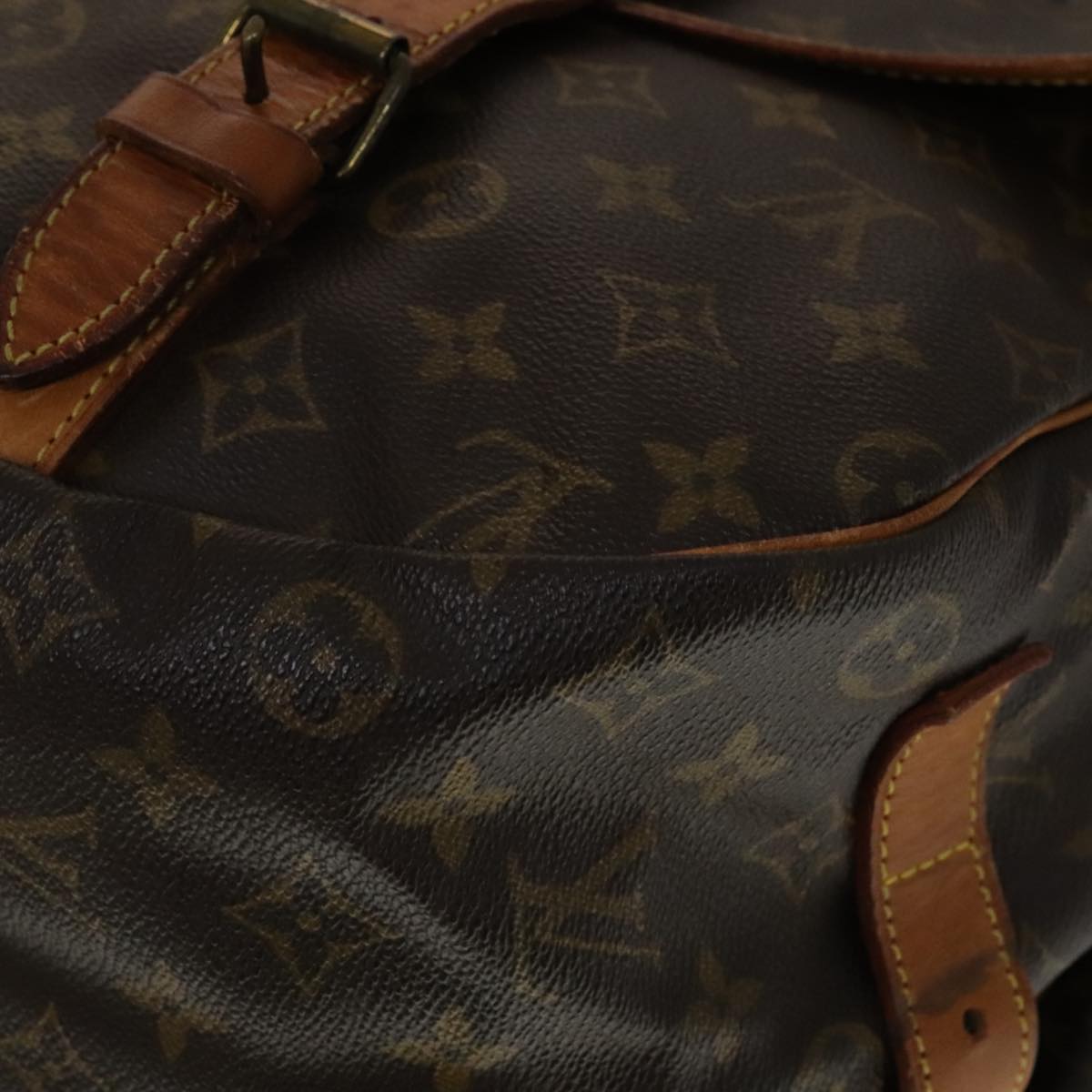 LOUIS VUITTON Monogram Saumur 43 Shoulder Bag M42252 LV 110027