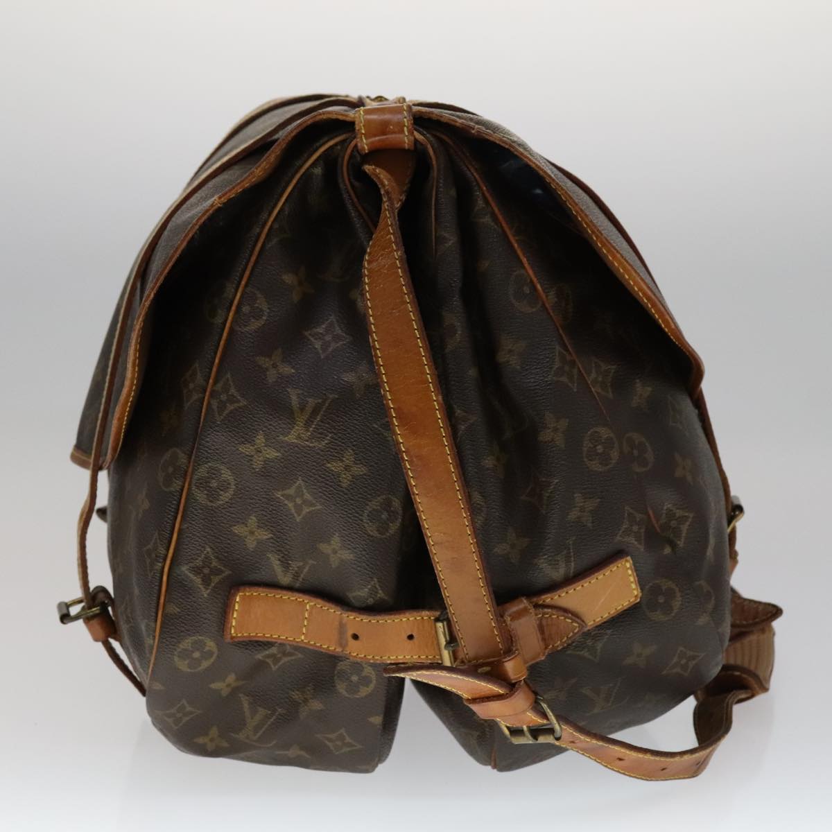 LOUIS VUITTON Monogram Saumur 43 Shoulder Bag M42252 LV 110027