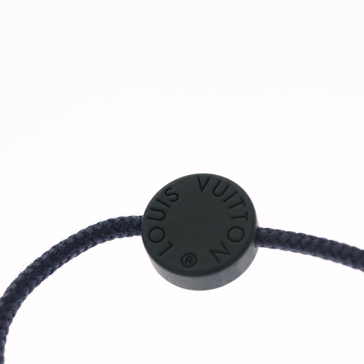 LOUIS VUITTON Brass Refills On The Go Bracelet Cotton Black M63663 110029