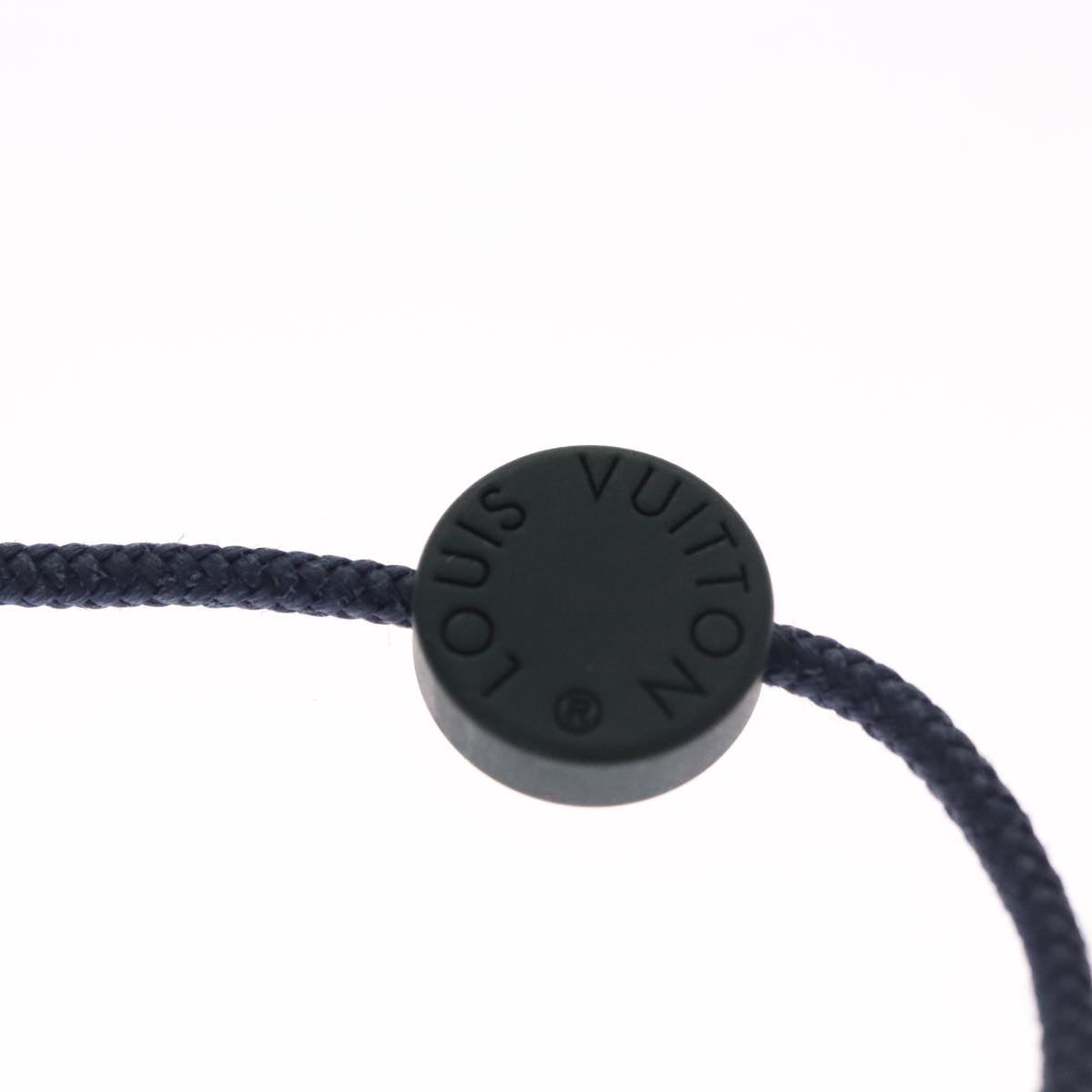 LOUIS VUITTON Brass Refills On The Go Bracelet Cotton Black M63663 110029