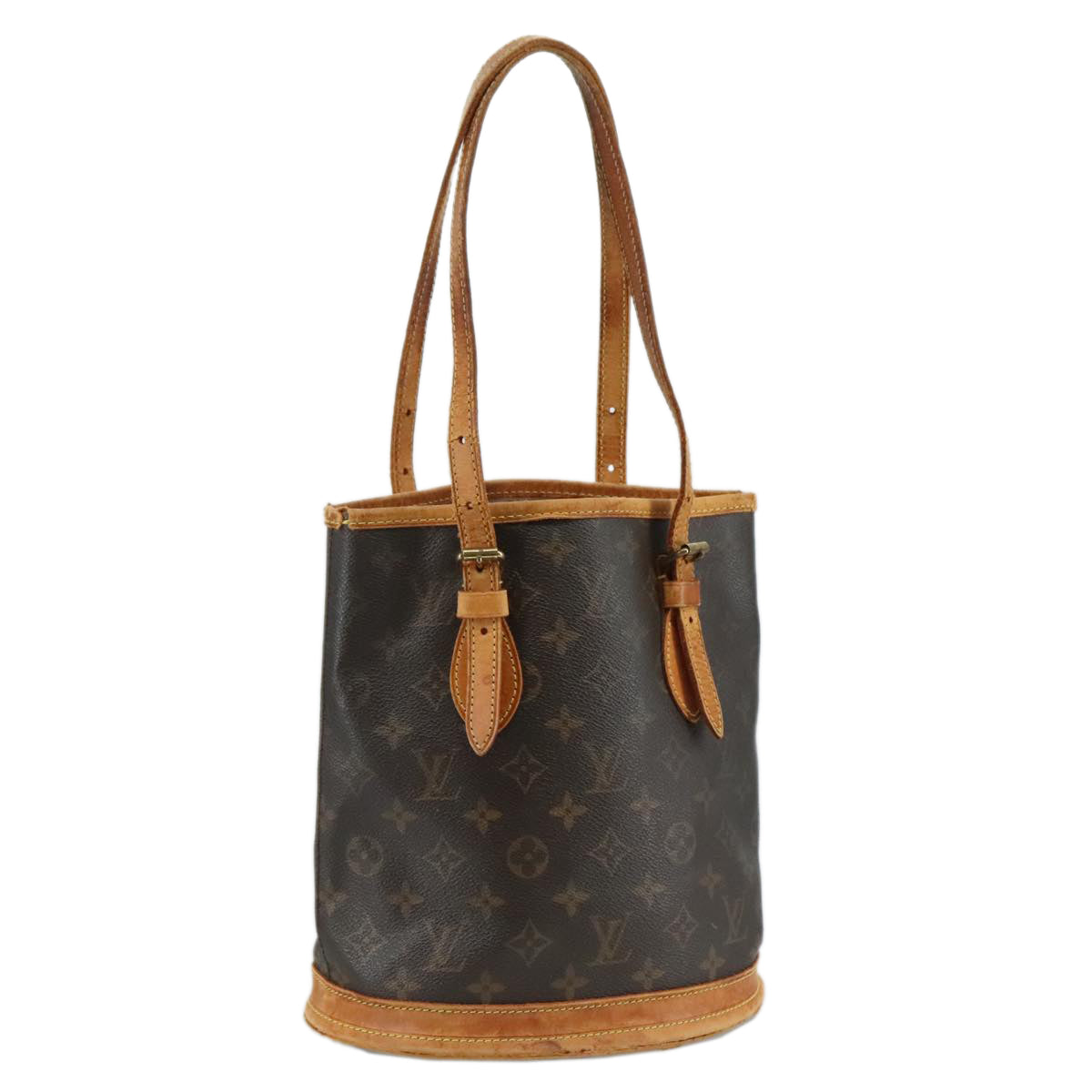 LOUIS VUITTON Monogram Bucket PM Shoulder Bag M42238 LV 110032