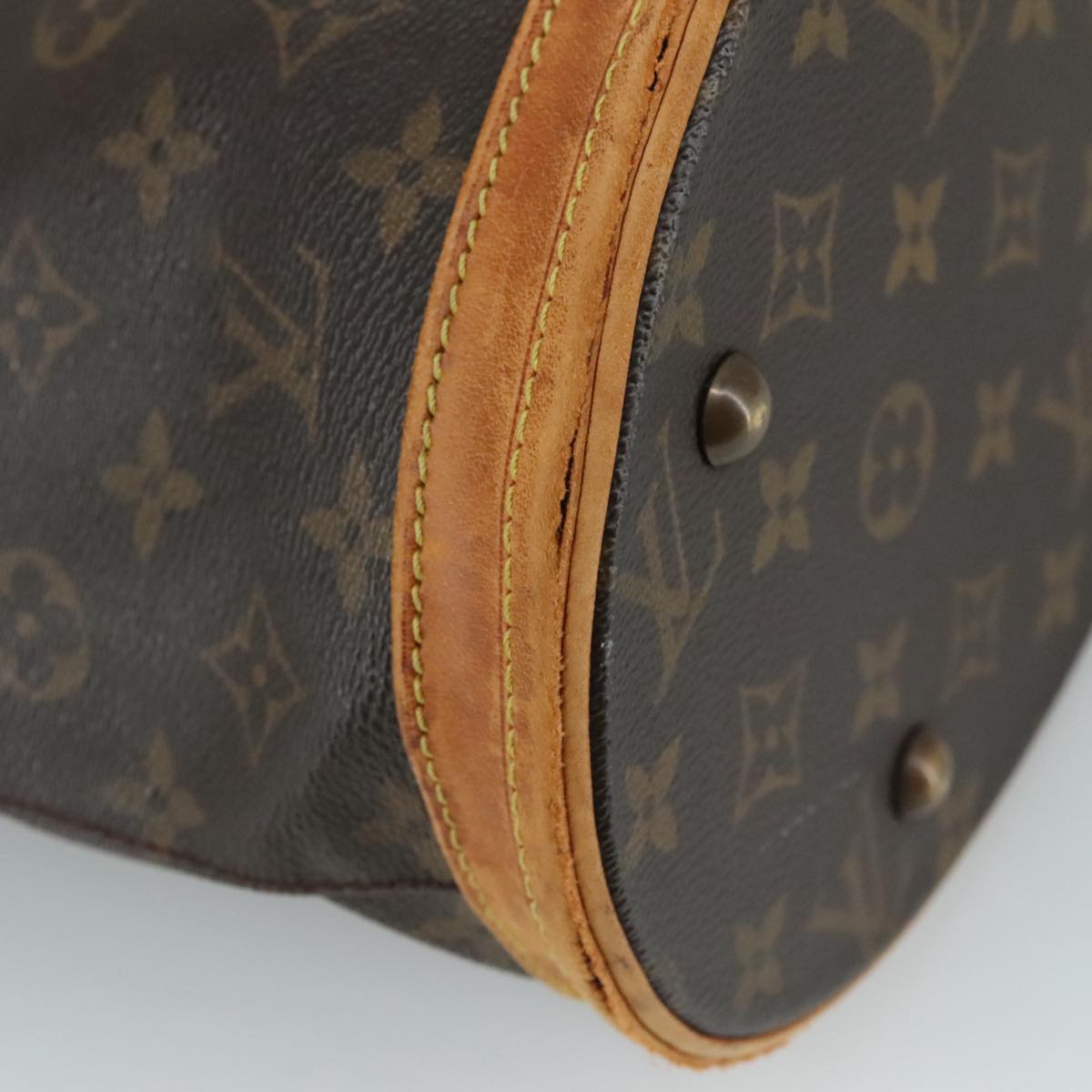 LOUIS VUITTON Monogram Bucket PM Shoulder Bag M42238 LV 110032