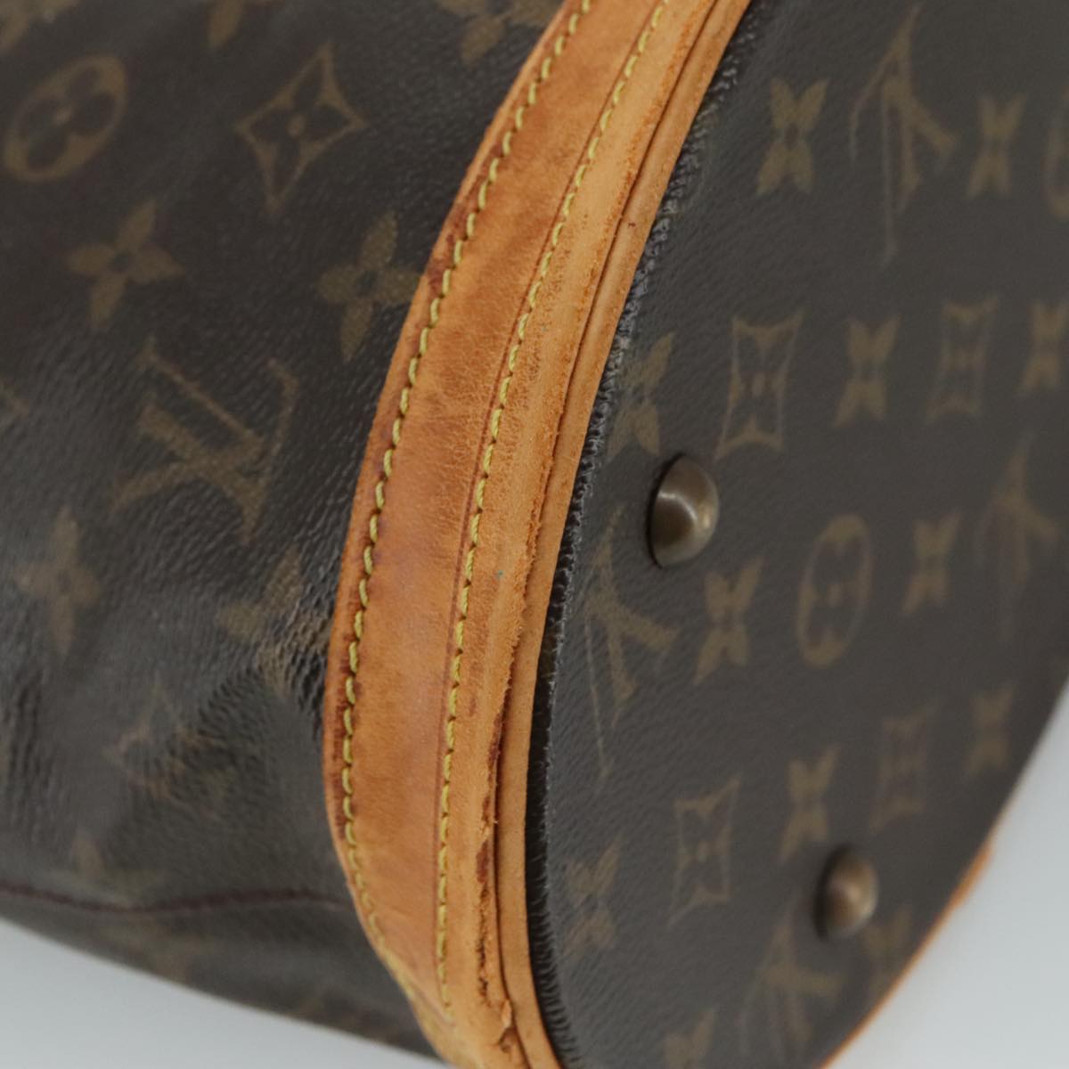 LOUIS VUITTON Monogram Bucket PM Shoulder Bag M42238 LV 110032