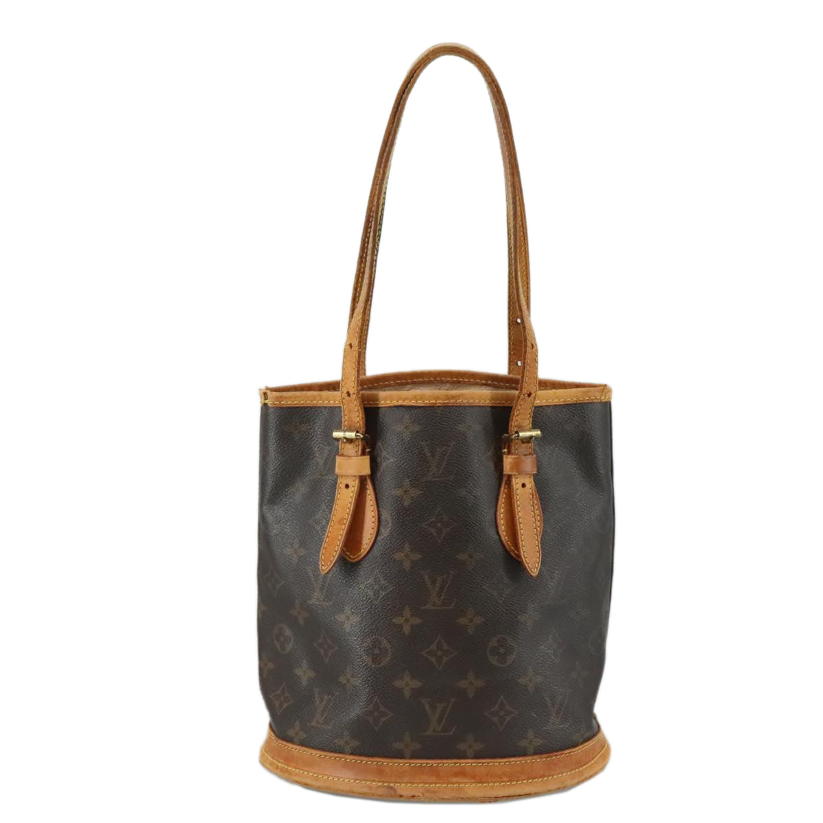 LOUIS VUITTON Monogram Bucket PM Shoulder Bag M42238 LV 110032
