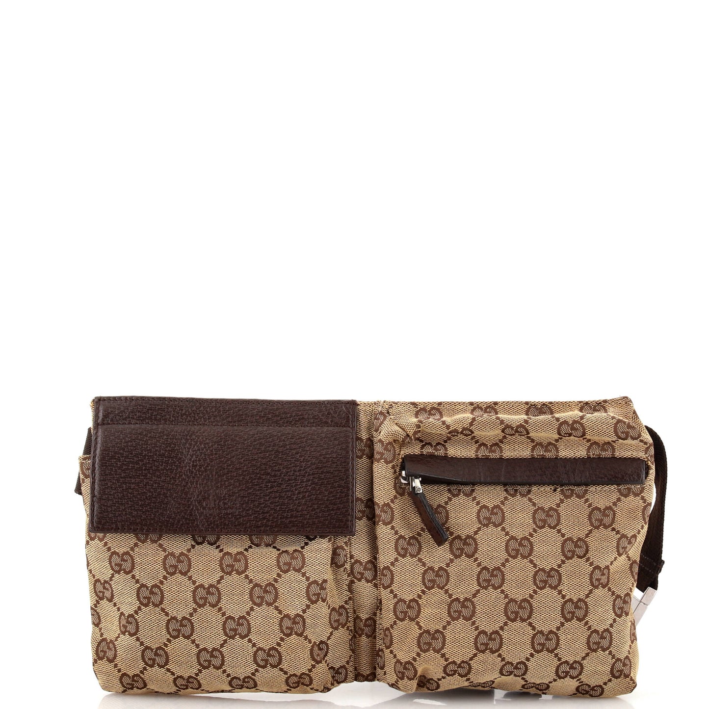 Luxury Gucci Trending 2025 Vintage Double Belt Bag GG Canvas
