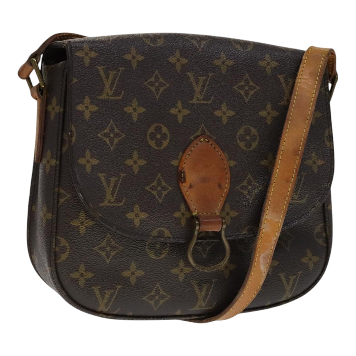LOUIS VUITTON Monogram Saint Cloud GM Shoulder Bag M51242 LV 110606