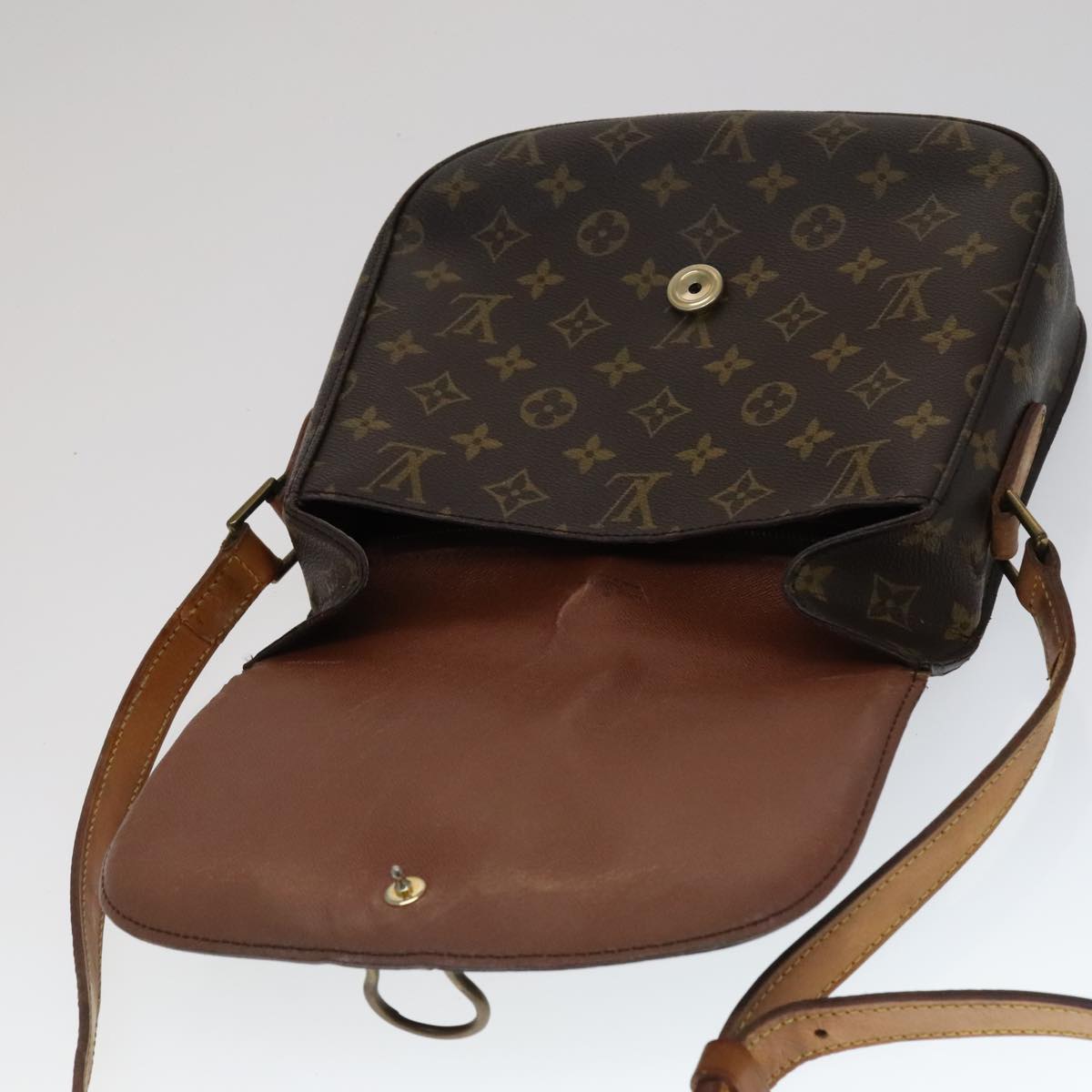 LOUIS VUITTON Monogram Saint Cloud GM Shoulder Bag M51242 LV 110606