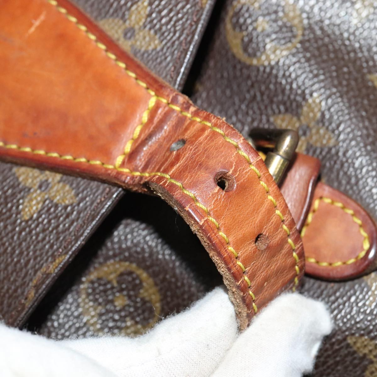 LOUIS VUITTON Monogram Jeune Fille GM Shoulder Bag M51225 LV 110609
