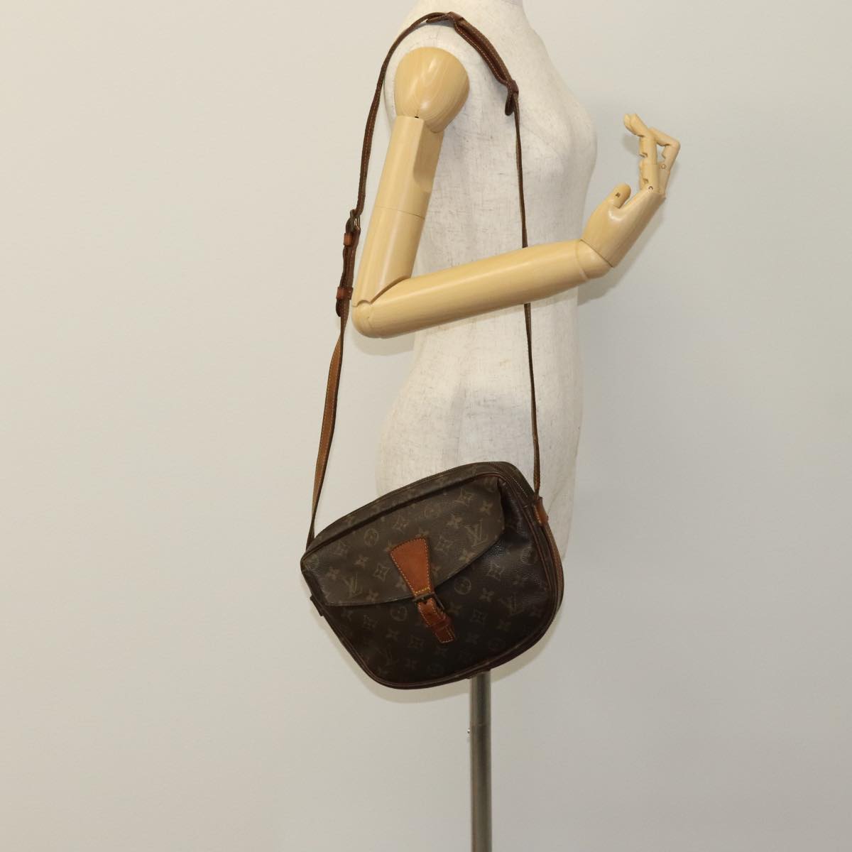 LOUIS VUITTON Monogram Jeune Fille GM Shoulder Bag M51225 LV 110609